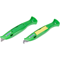 HERZ - Zelený nůž v plastovém pouzdře s 20 čepelemi